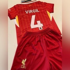 Virgil Boys Soccer Jersey 4 Toddler Size 22 Soccer Jersey Kit 2 Pieces Age 5-6